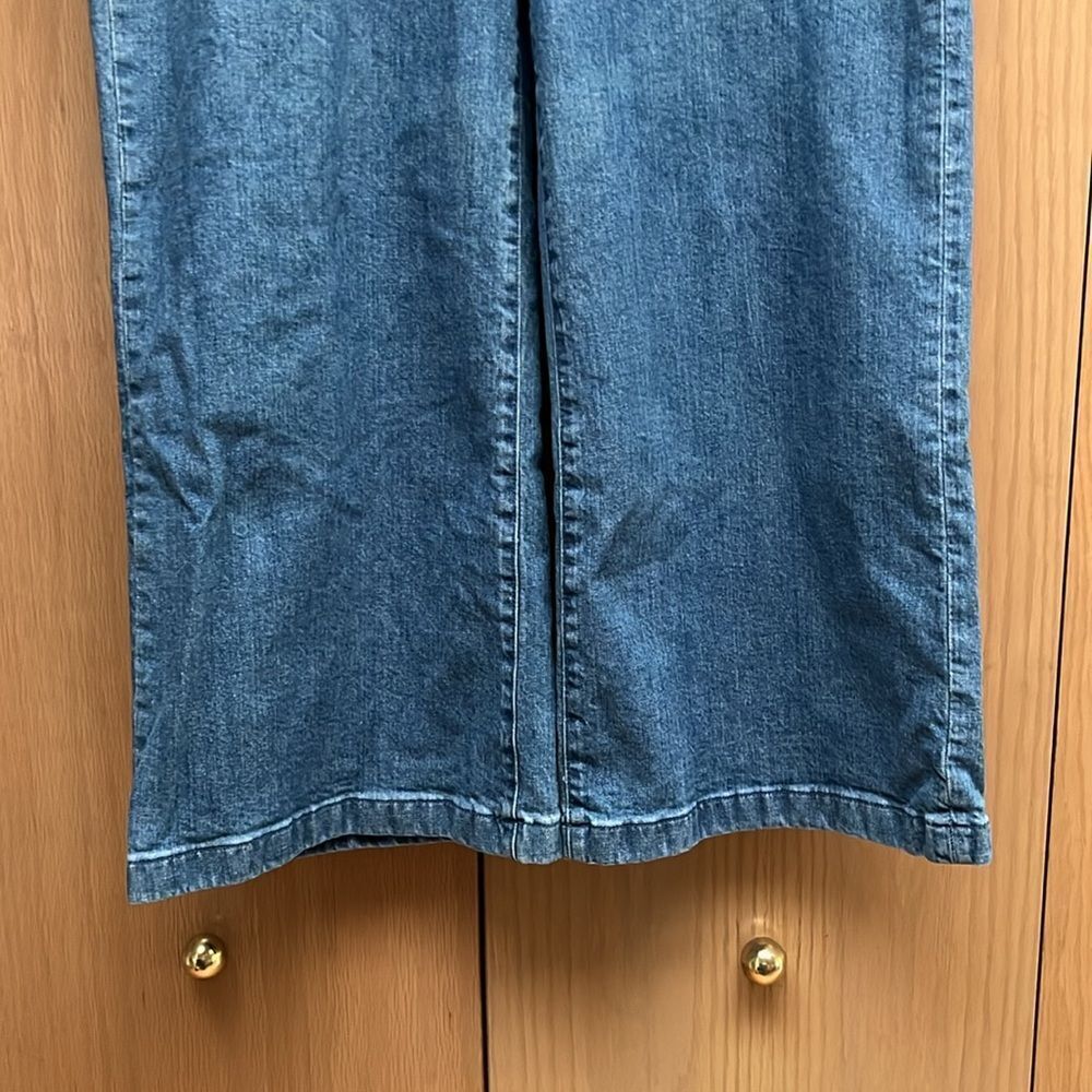 J Crew Point Sur Wide Leg Crop High Rise Jeans, Size 31 - Picture 5 of 9